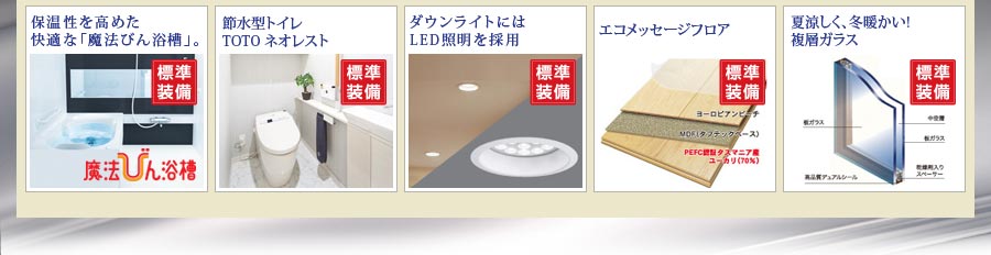 環境にやさしいエコメッセージフロアを使用しています。