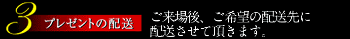 プレゼントの配送